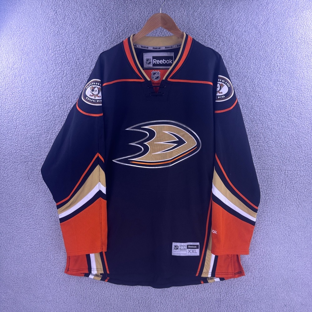 Reebok Anaheim Ducks NHL Premier Jersey Mens XXL Black Orange 7185A14